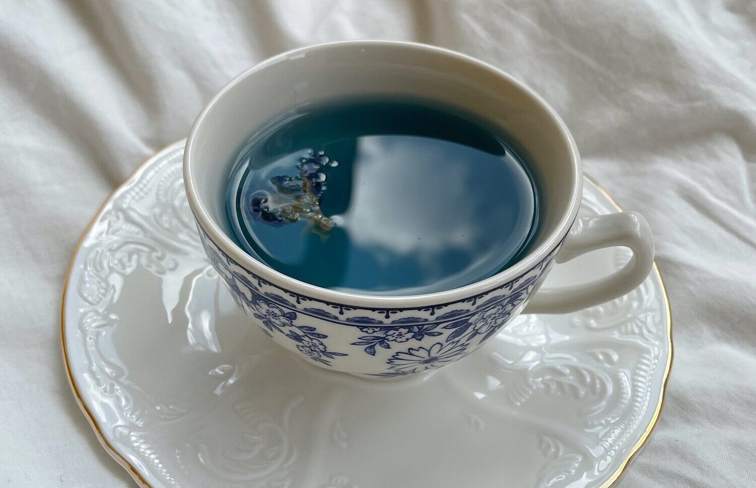 Aparajita Tea in a Cup